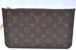 Authentic Louis Vuitton Monogram Neverfull Pouch Purse Clutch Bag LV K4411 For Discount