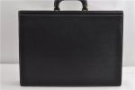 Authentic Burberrys Vintage Leather Business Briefcase Black 7405F Cheap