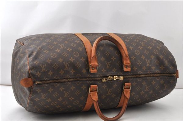 Authentic Louis Vuitton Monogram Keepall 55 Travel Boston Bag M41424 LV 9885F Online Sale