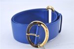 Authentic Christian Dior Vintage Belt Leather Size 65cm 25.6inches Blue CD 3358F For Discount