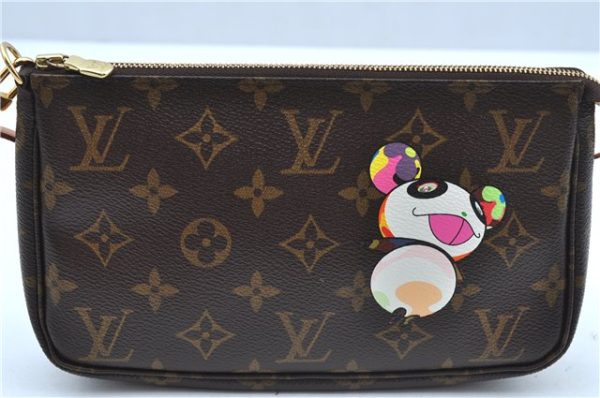 Auth Louis Vuitton Monogram Panda Pochette Accessoires Pouch M51981 LV J9061 Cheap