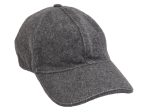 Authentic GUCCI Web Sherry Line Cap Wool Size L Gray 2460I Cheap