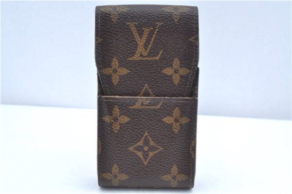 Authentic Louis Vuitton Monogram Etui Cigarette Case M63024 LV J8298 For Sale