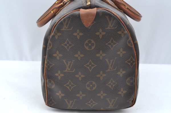 Authentic Louis Vuitton Monogram Speedy 30 Hand Boston Bag M41526 LV Junk K4061 Online now