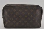 Auth Louis Vuitton Monogram Trousse Toilette 28 Clutch Bag M47522 Junk 2497I Cheap