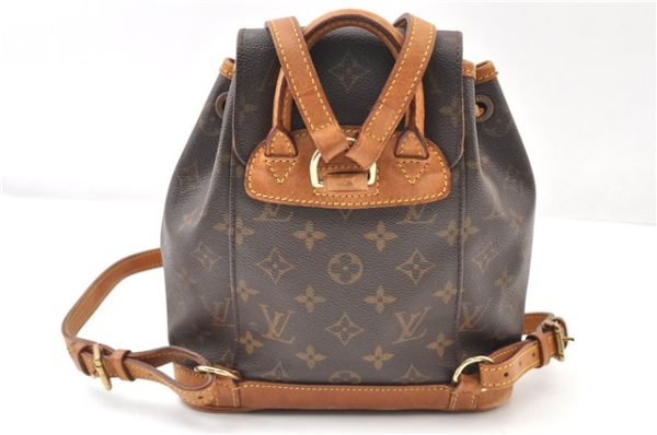 Authentic Louis Vuitton Monogram Montsouris PM Backpack M51137 LV 5544F Online Sale