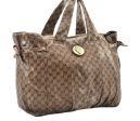 Auth GUCCI GG Crystal Hysteria Shoulder Tote Bag PVC Leather 197022 Brown 0949G For Discount