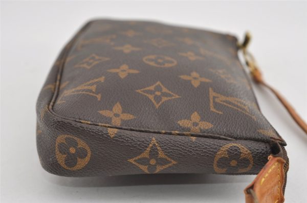 Authentic Louis Vuitton Monogram Pochette Accessoires Pouch M51980 LV 0854I Sale