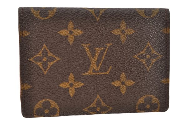 Authentic Louis Vuitton Monogram Porte 2 Cartes Vertical M60533 Pass Case 1897G Supply