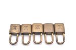 Authentic Louis Vuitton Padlock Gold 10Set LV 0214G For Sale