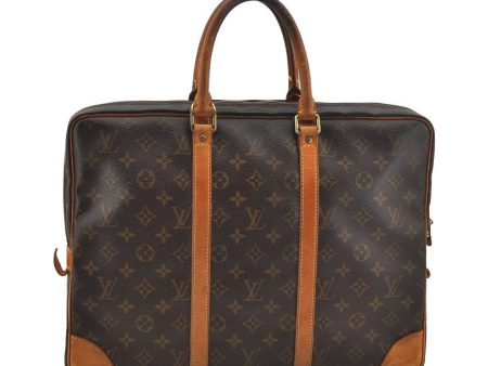 Auth Louis Vuitton Monogram Porte Documents Voyage M53361 Briefcase Junk 1819I Sale