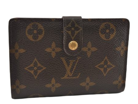 Auth Louis Vuitton Monogram Porte Monnaie Billets Viennois M61663 Wallet 5843F For Discount