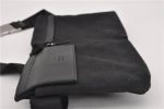 Authentic GUCCI Vintage Waist Body Bag GG Canvas Leather 28566 Black 9226F Discount