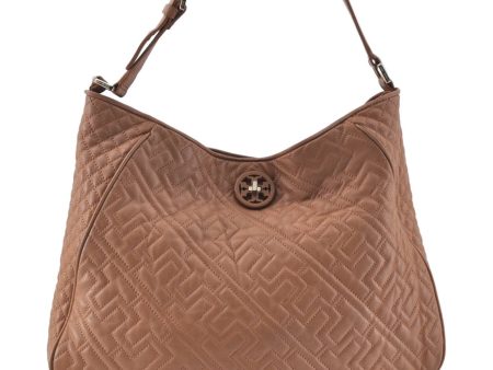 Authentic TORY BURCH Leather Shoulder Bag Bbeige J7015 Discount