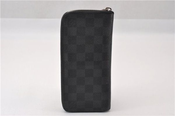 Authentic Louis Vuitton Damier Graphite Zippy Wallet Vertical N63095 LV 5602F Online Hot Sale