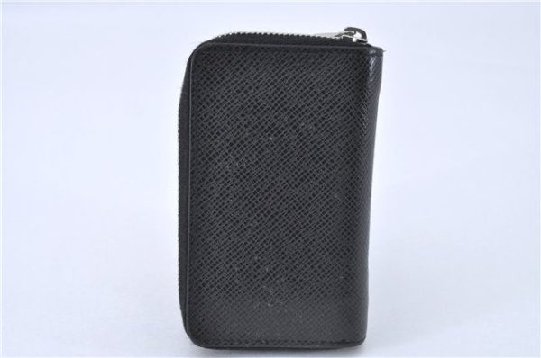 Authentic Louis Vuitton Taiga Zippy Coin Purse Wallet Black M30511 LV 2810F Online now