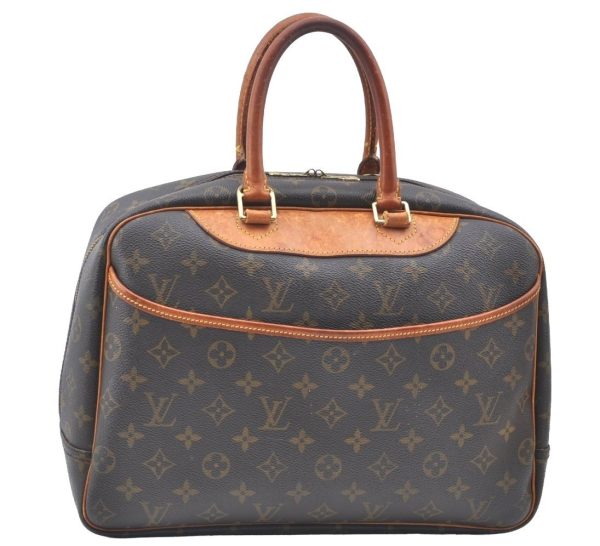 Authentic Louis Vuitton Monogram Deauville Hand Bag M47270 LV K4071 Cheap