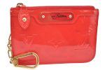 Authentic Louis Vuitton Vernis Pochette Cles NM Coin Purse Case M91669 Red K4550 Online