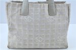 Auth CHANEL New Travel Line Shoulder Tote Bag Nylon Leather Beige Gold J7052 Online