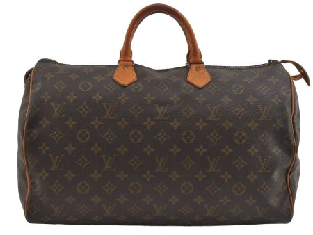 Authentic Louis Vuitton Monogram Speedy 40 Hand Boston Bag Old Model LV 2093I Online Sale