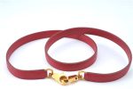 Authentic HERMES Shoulder Strap 35.8  Red Gold J8262 on Sale