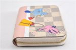 Auth Louis Vuitton Damier Azur Zippy Coin Purse Wallet Bird N60138 Box 7259F Supply