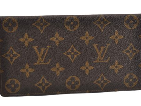 Authentic Louis Vuitton Monogram Porte Chequier Double M62223 Long Wallet 9125F Online