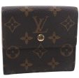 Authentic Louis Vuitton Monogram M61652 Porte Monnaie Billet Carte Credit 0809F Online Sale