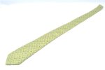 Authentic HERMES Tie Necktie Animal Pattern Silk Light Green Box J6115 Cheap