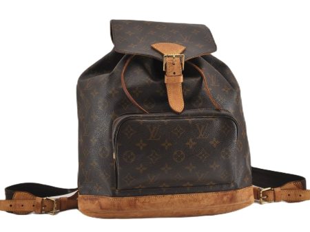 Authentic Louis Vuitton Monogram Montsouris GM Backpack M51135 LV K4801 Online