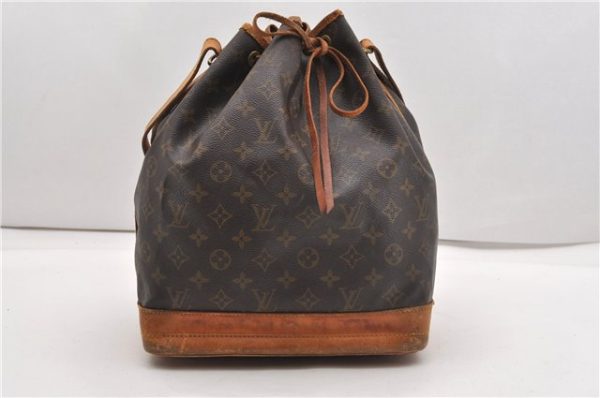 Authentic Louis Vuitton Monogram Noe Shoulder Drawstring Bag M42224 LV 1143G on Sale