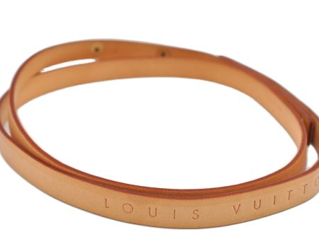 Auth Louis Vuitton Leather Shoulder Strap For Florentine S Beige 40.6  LV 7378F For Discount