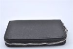 Authentic Louis Vuitton Taiga Zippy Coin Purse Wallet Black M30511 LV 2810F Online now