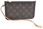 Authentic Louis Vuitton Monogram Neverfull Pouch Purse Clutch Bag LV K4423 For Discount