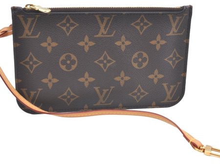 Authentic Louis Vuitton Monogram Neverfull Pouch Purse Clutch Bag LV K4423 For Discount