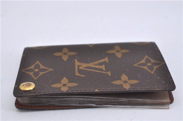 Auth Louis Vuitton Monogram Porte Cartes Credit Pression M60937 Card Case 3600F on Sale