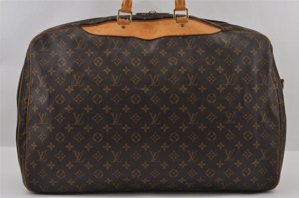 Auth Louis Vuitton Monogram Alize 2 Poches 2 Way Travel Bag M41392 Junk 2094I Sale