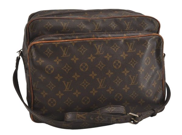 Authentic Louis Vuitton Monogram Nile 34 Shoulder Cross Body Bag Old Model 2581I For Discount