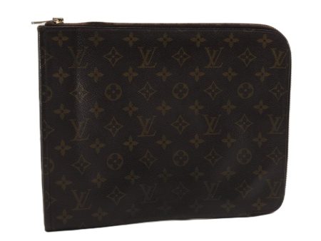 Authentic Louis Vuitton Monogram Poche Documents Document Case M53400 LV K4648 Fashion