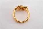 Authentic HERMES Scarf Ring Atame Circle Knot Design Gold Tone 9702F Online