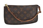 Authentic Louis Vuitton Monogram Pochette Accessoires Pouch M51980 LV 0854I Sale