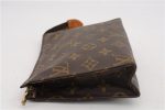 Authentic Louis Vuitton Monogram Poche Toilette 19 M47544 Cosmetics Pouch 2974F For Sale