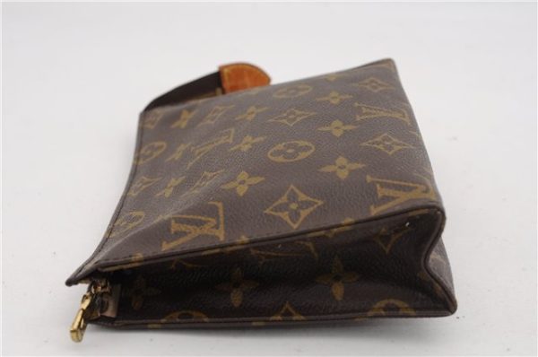 Authentic Louis Vuitton Monogram Poche Toilette 19 M47544 Cosmetics Pouch 2974F For Sale