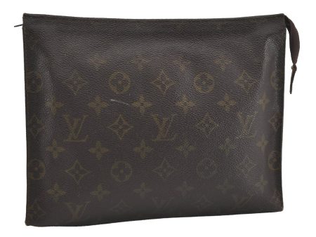 Auth Louis Vuitton Monogram Poche Toilette 26 Cosmetics Pouch Old Model LV 3049I Supply