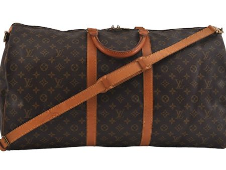 Authentic Louis Vuitton Monogram Keepall Bandouliere 60 M41412 Boston Bag 2083I Online now