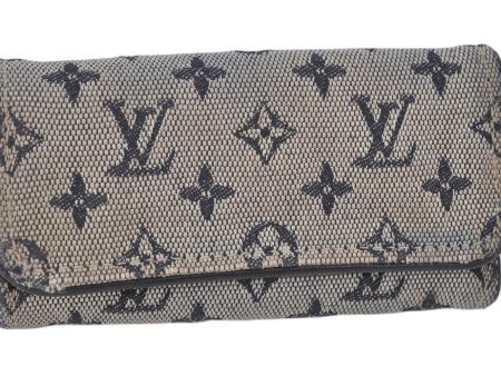 Auth Louis Vuitton Monogram Mini Multicles 4 Four Hooks Key Case Blue LV 2029G Online Sale