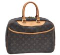 Authentic Louis Vuitton Monogram Deauville Hand Bag M47270 LV J9312 For Cheap