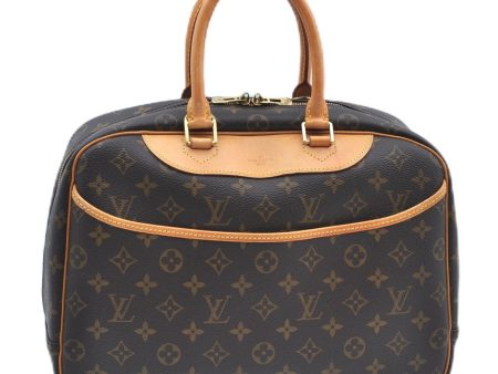 Authentic Louis Vuitton Monogram Deauville Hand Bag M47270 LV J9312 For Cheap