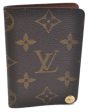 Auth Louis Vuitton Monogram Porte Cartes Credit Pression M60937 Card Case J6810 For Cheap