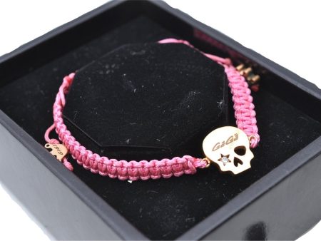 Authentic GaGaMILANO Anklet Skull Motif Canvas Pink Box J5456 Online Sale